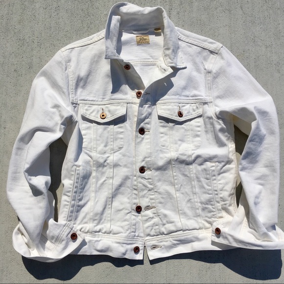 J. Crew Other - J. Crew Denim Trucker Jacket - M - White/Ivory
